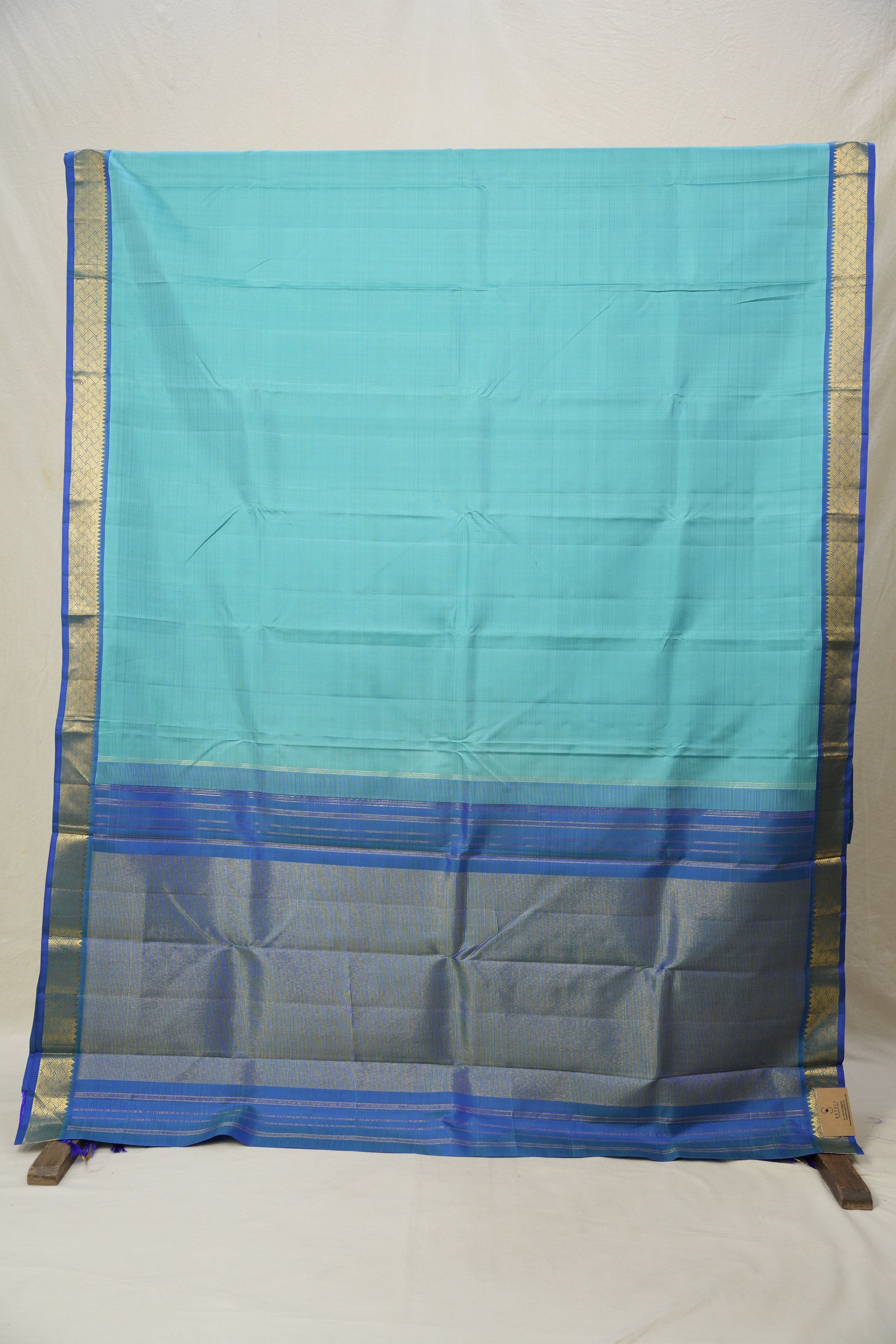 Turquoise Kanjivaram Silk Saree - SRTKSS1050
