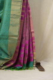 Aqua Green Raw Silk Saree - SRAGRSS819