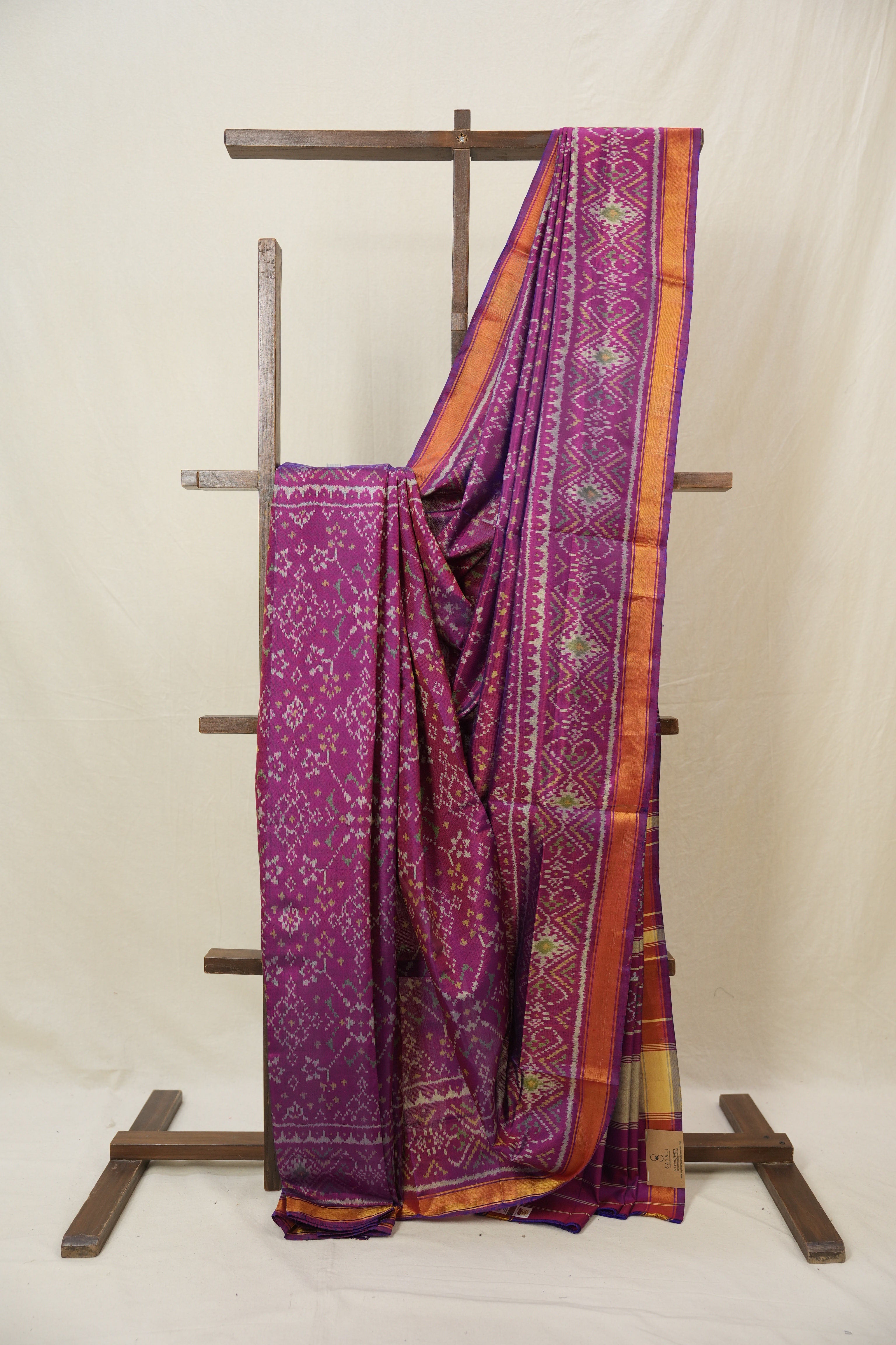 Purple Rajkot Patola Silk Saree - SRPRPSS574