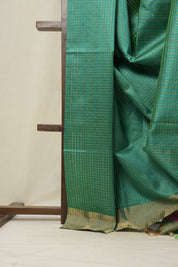 Aqua Green Raw Silk Saree - SRAGRSS819