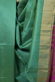 Aqua Green Raw Silk Saree - SRAGRSS819