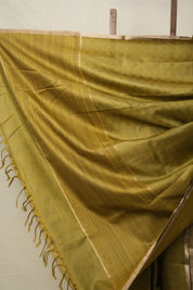 Mehendi Green Tussar Silk Saree - SRMGTSS1574