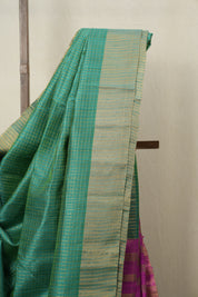 Aqua Green Raw Silk Saree - SRAGRSS819