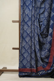 Navy Blue HBP Modal Silk Saree - SRNBHBPMSS469