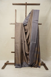 Grey Tussar Silk Saree - SRGTSS1611