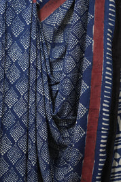Navy Blue HBP Modal Silk Saree - SRNBHBPMSS469