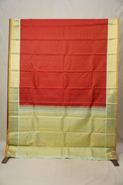 Tomato Red Kanjivaram Silk Saree - SRTRKSS1054