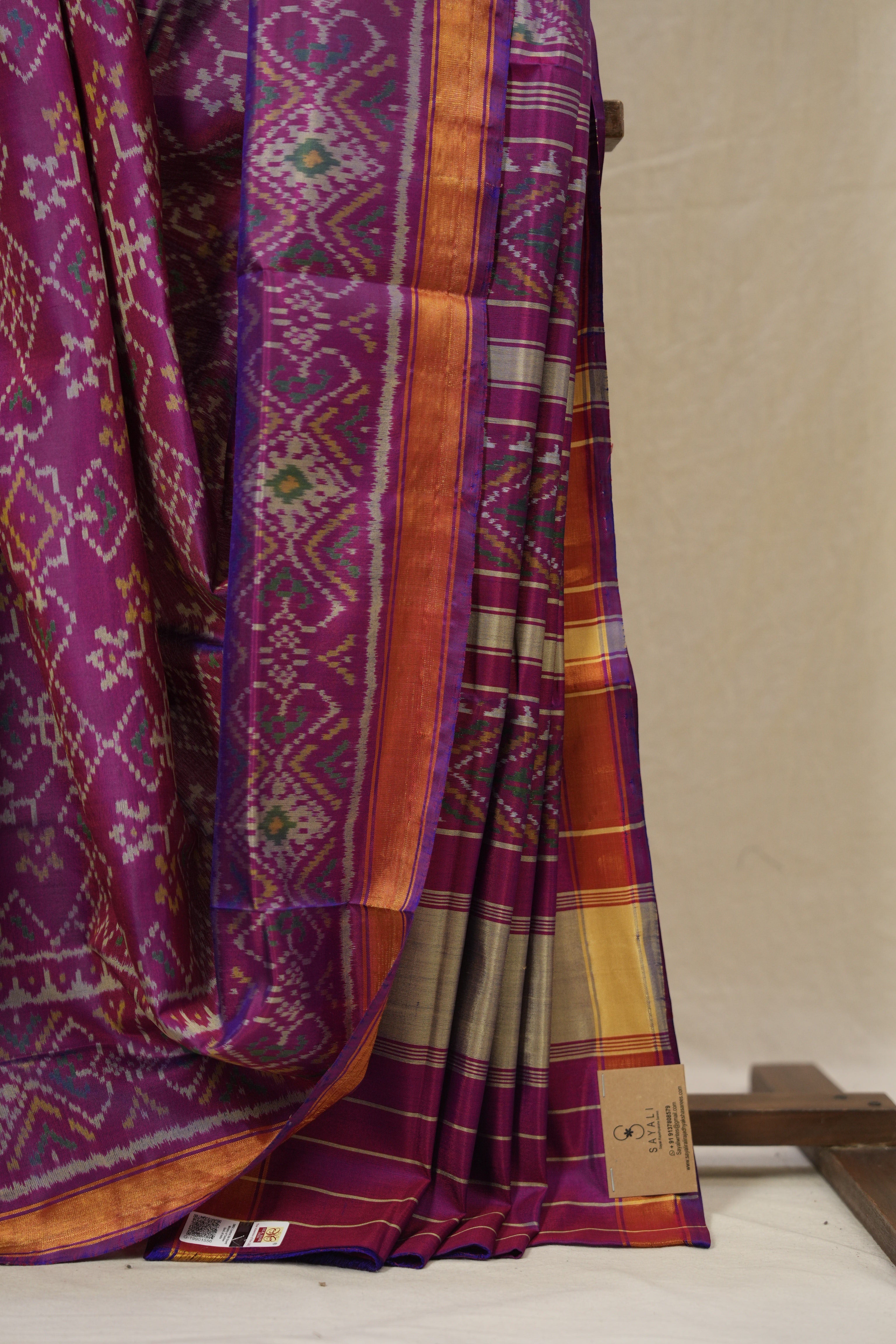 Purple Rajkot Patola Silk Saree - SRPRPSS572