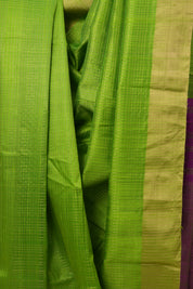 Parrot Green Raw Silk Saree - SRPGRSS818