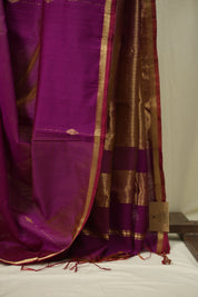 Magenta Maheshwari Saree - SRMMS1264