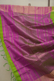 Parrot Green Raw Silk Saree - SRPGRSS818