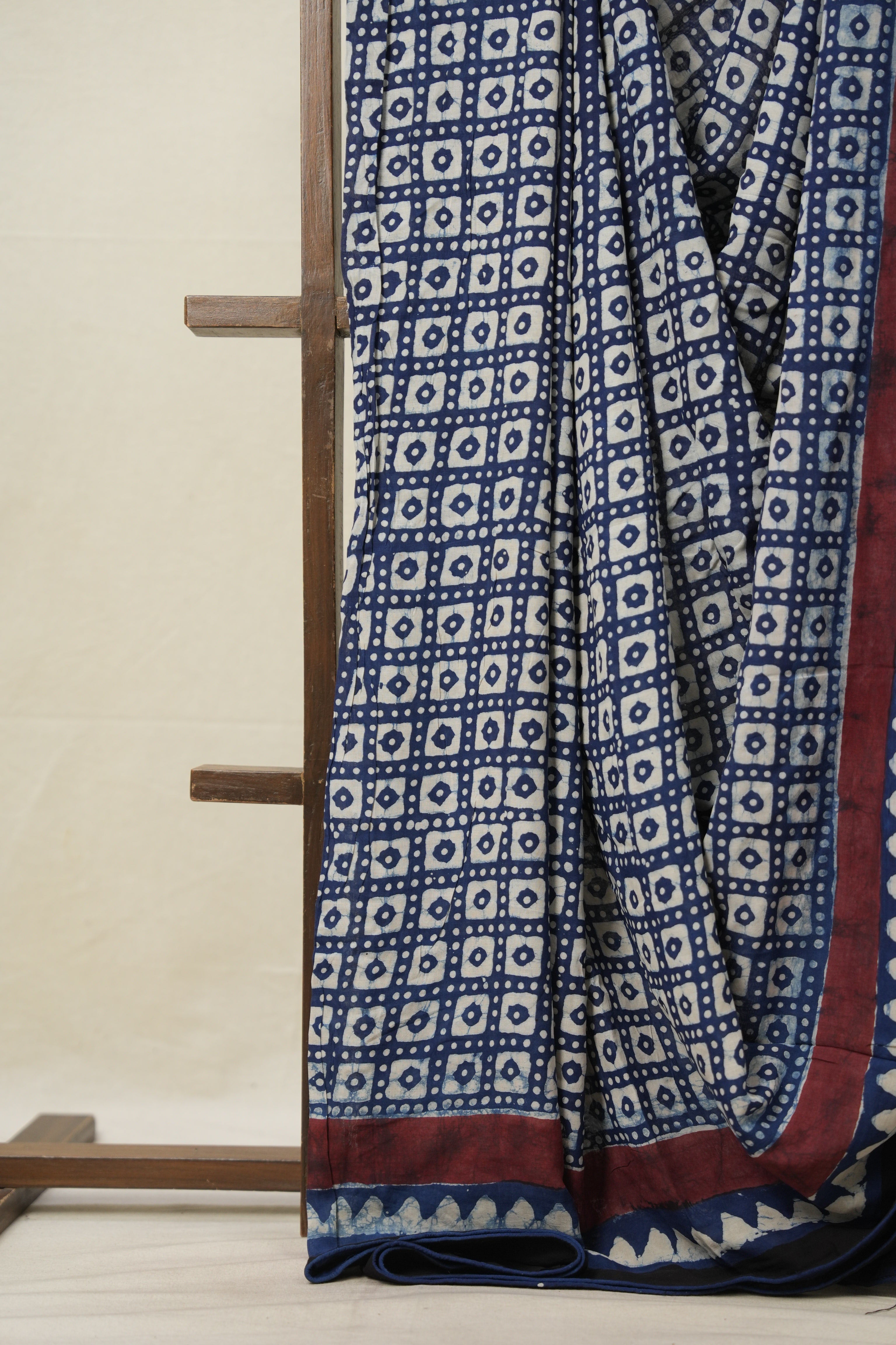 Deep Blue HBP Modal Silk Saree - SRDBHBPMSS471