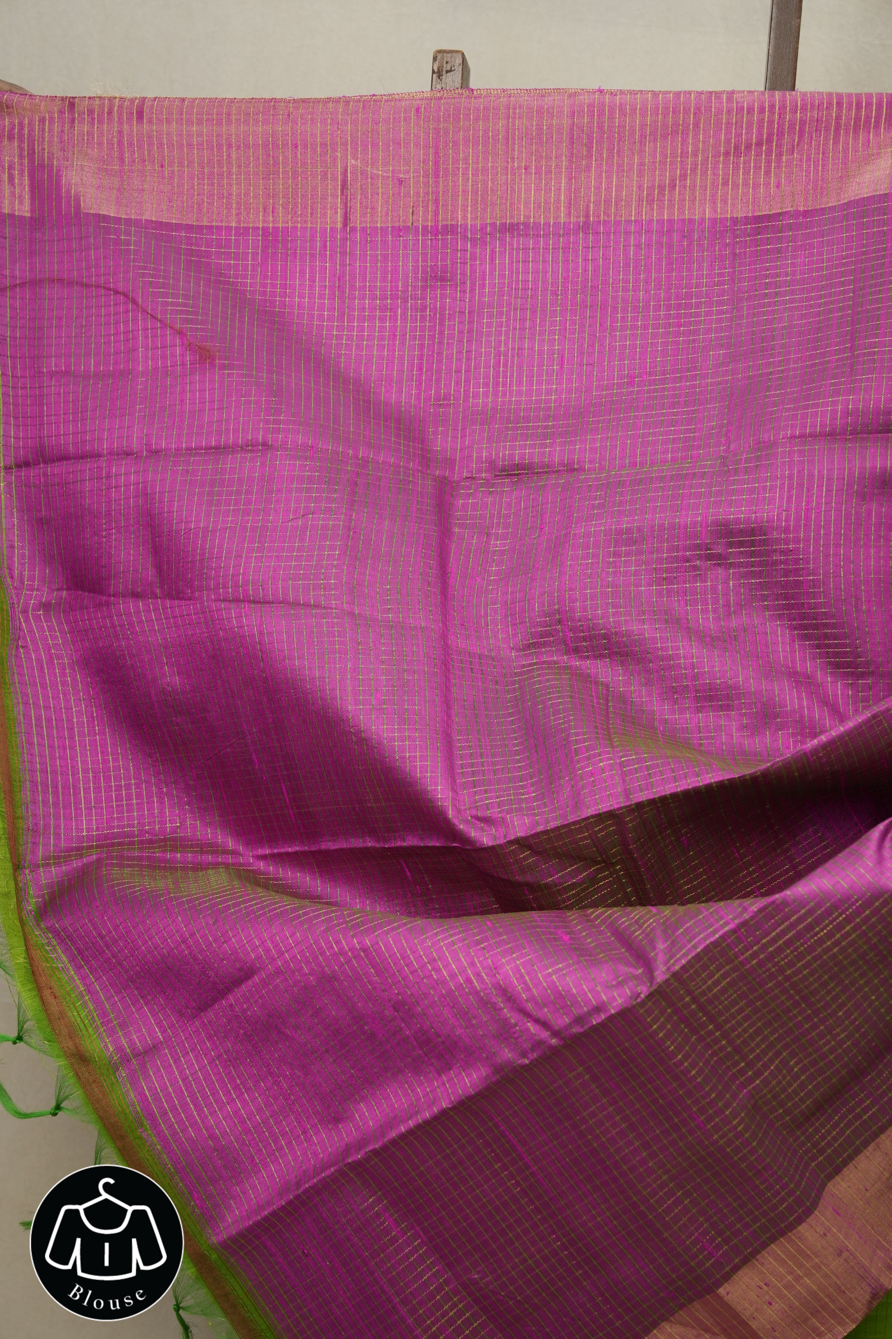 Parrot Green Raw Silk Saree - SRPGRSS818