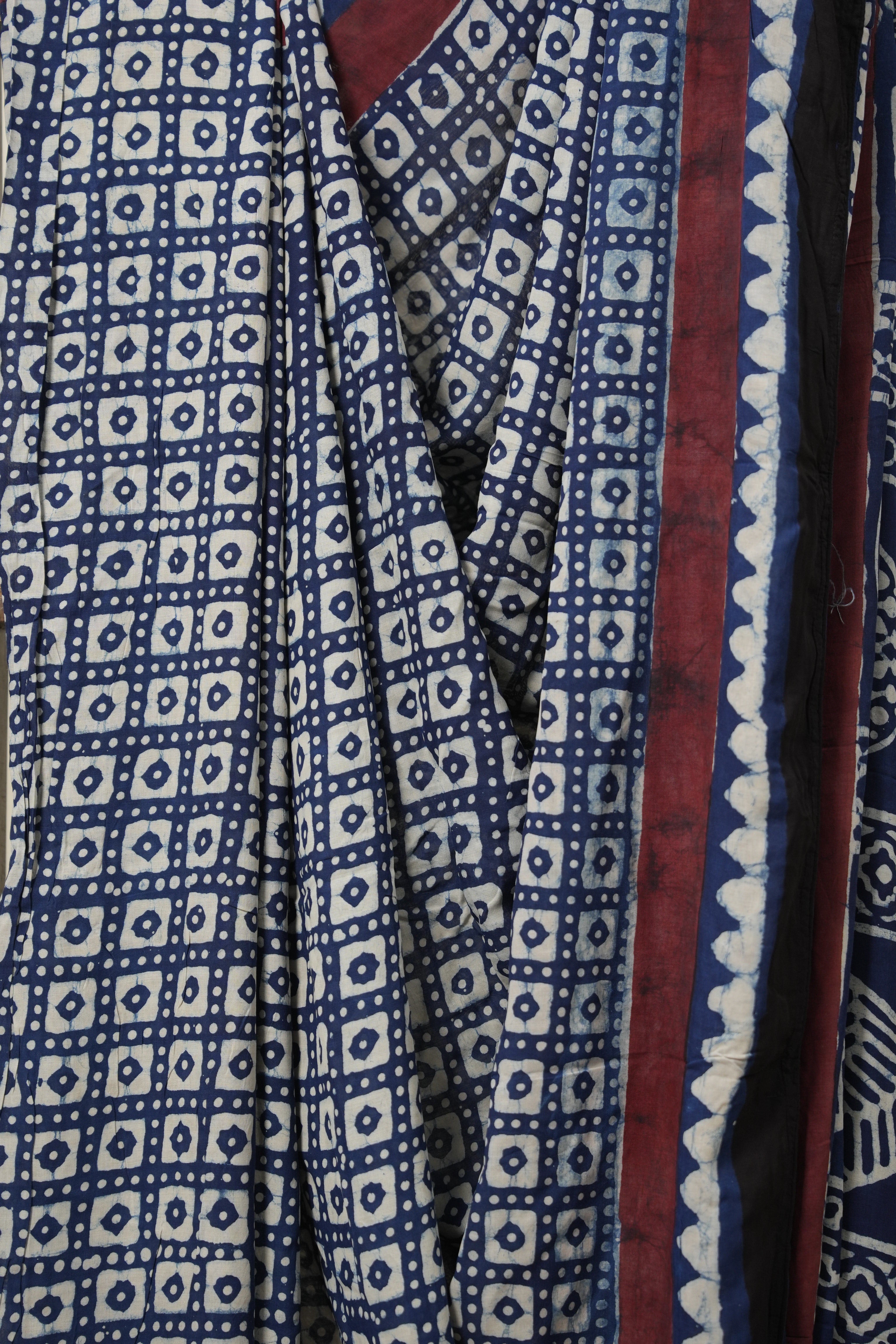 Deep Blue HBP Modal Silk Saree - SRDBHBPMSS471