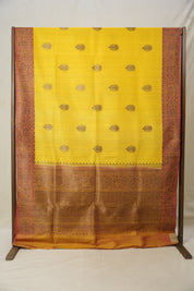Yellow Tussar Banarasi Silk Saree - SRYBSS819