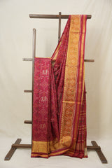 Red Rajkot Patola Silk Saree - SRRRPSS571