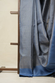 Blue Tussar Silk Saree - SRBTSS1613