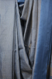 Blue Tussar Silk Saree - SRBTSS1613