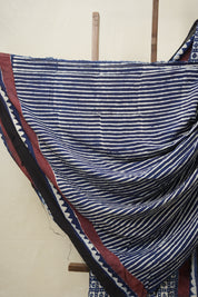 Deep Blue HBP Modal Silk Saree - SRDBHBPMSS471