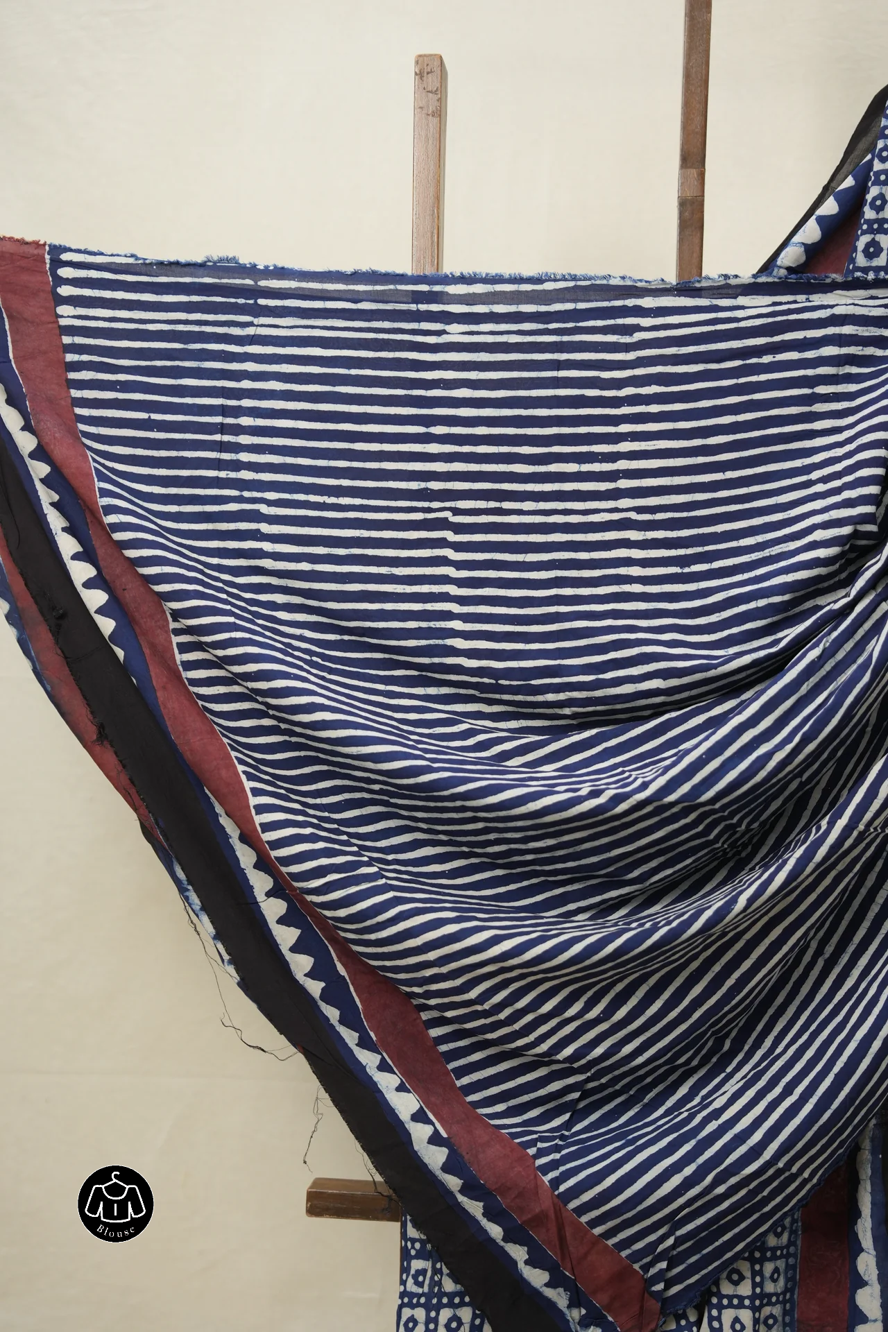 Deep Blue HBP Modal Silk Saree - SRDBHBPMSS471