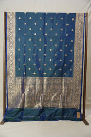 Peacock Blue Banarasi Silk Saree - SRPBBSS862