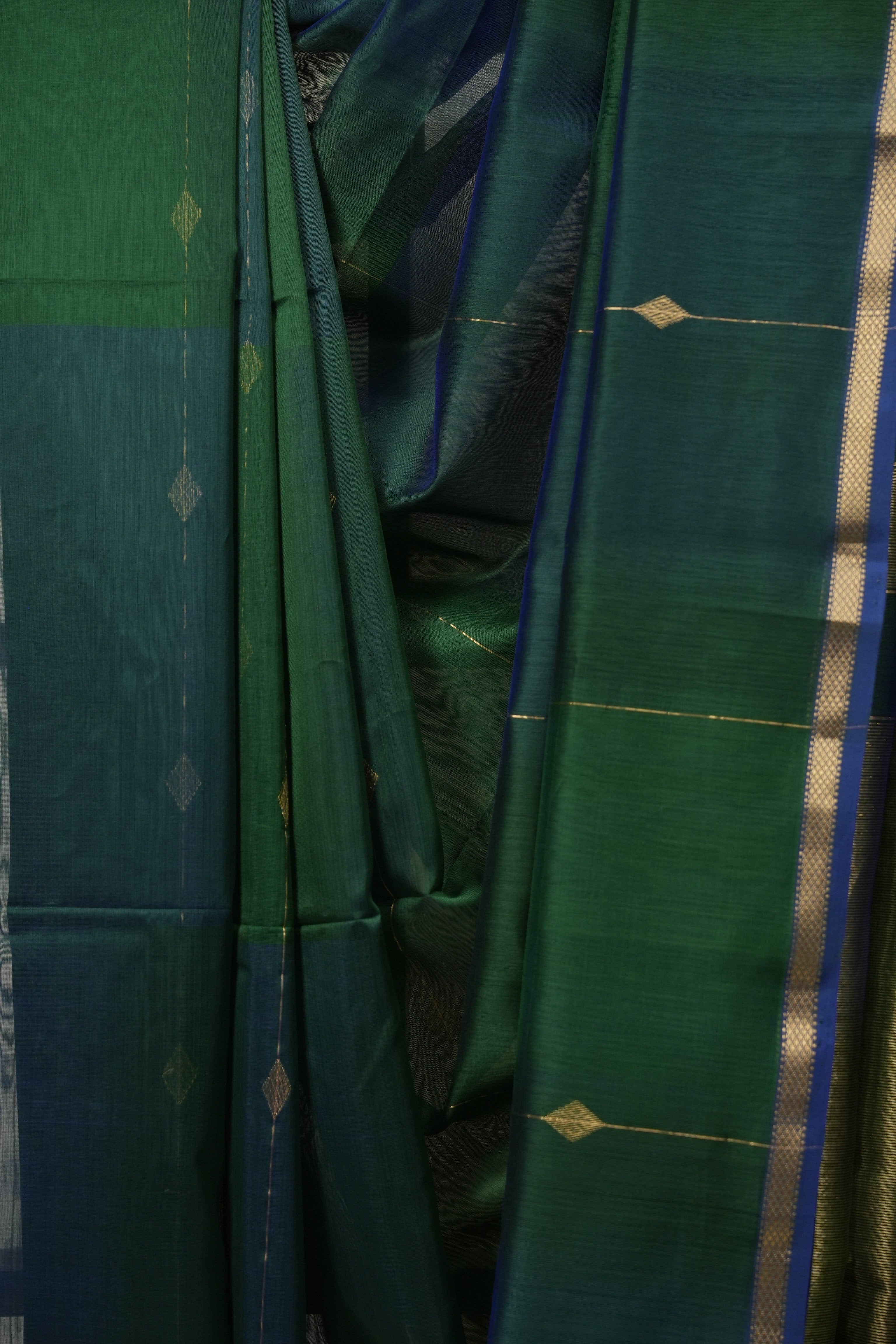 Green Maheshwari Saree - SRGMS1265