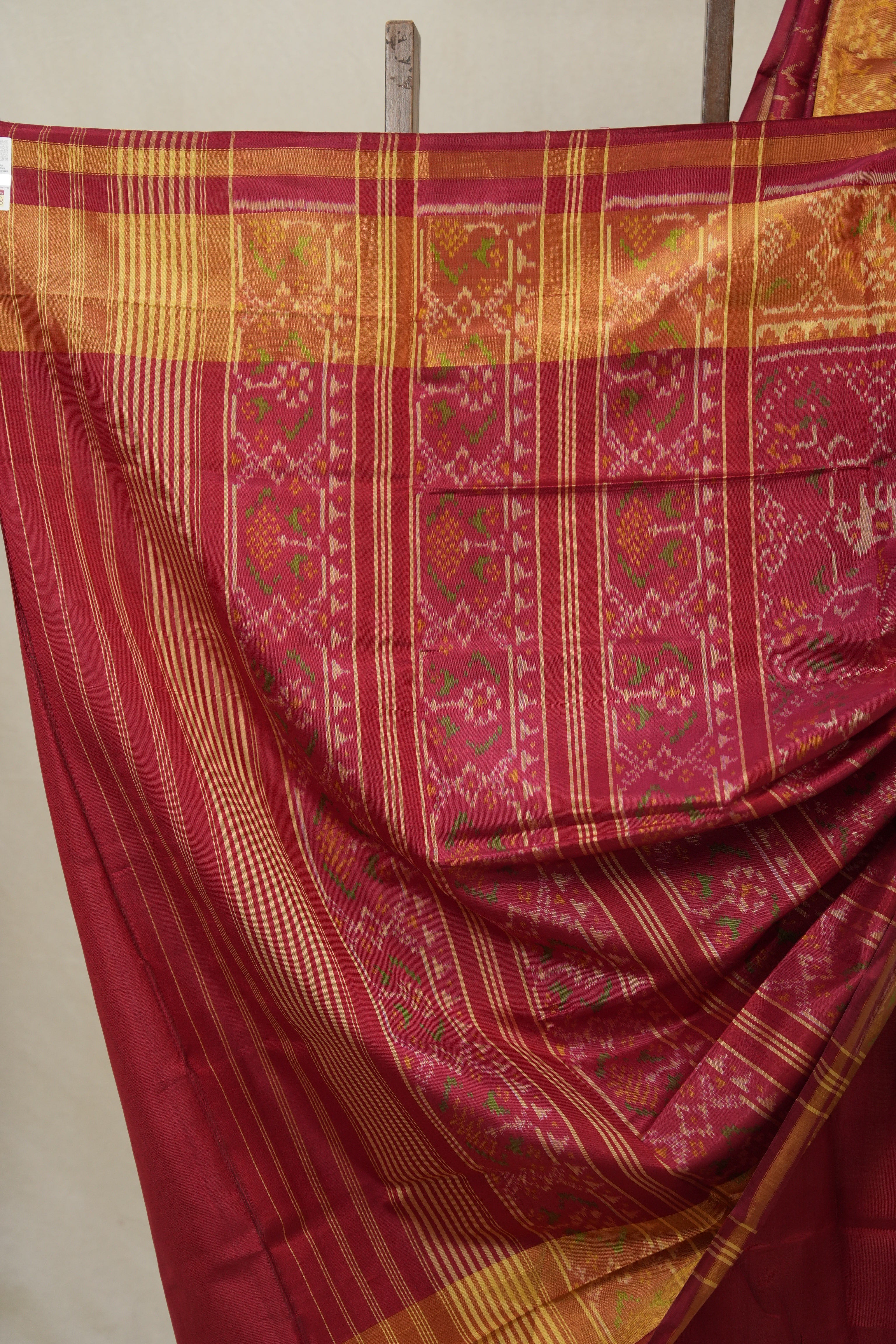 Red Rajkot Patola Silk Saree - SRRRPSS571