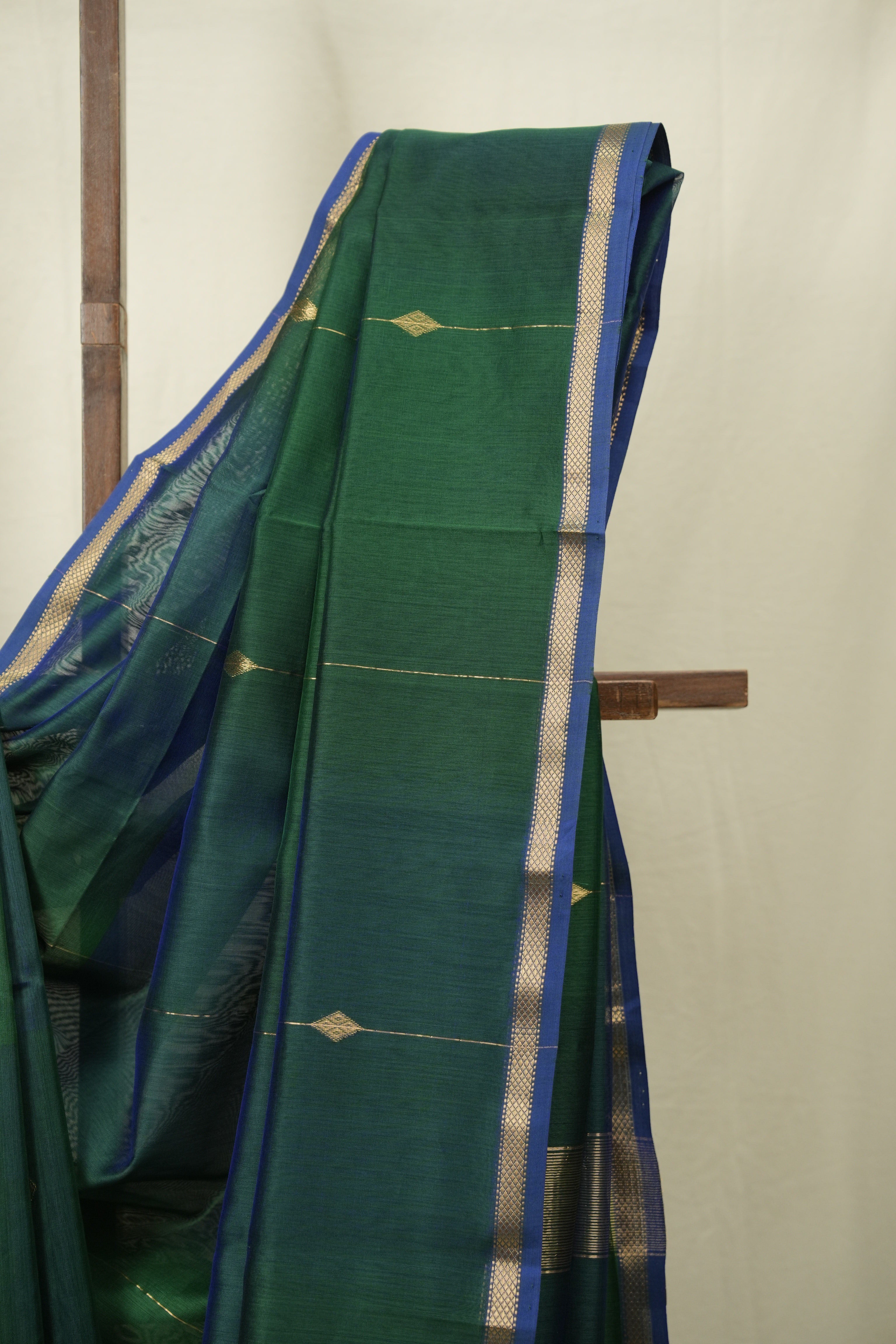 Green Maheshwari Saree - SRGMS1265