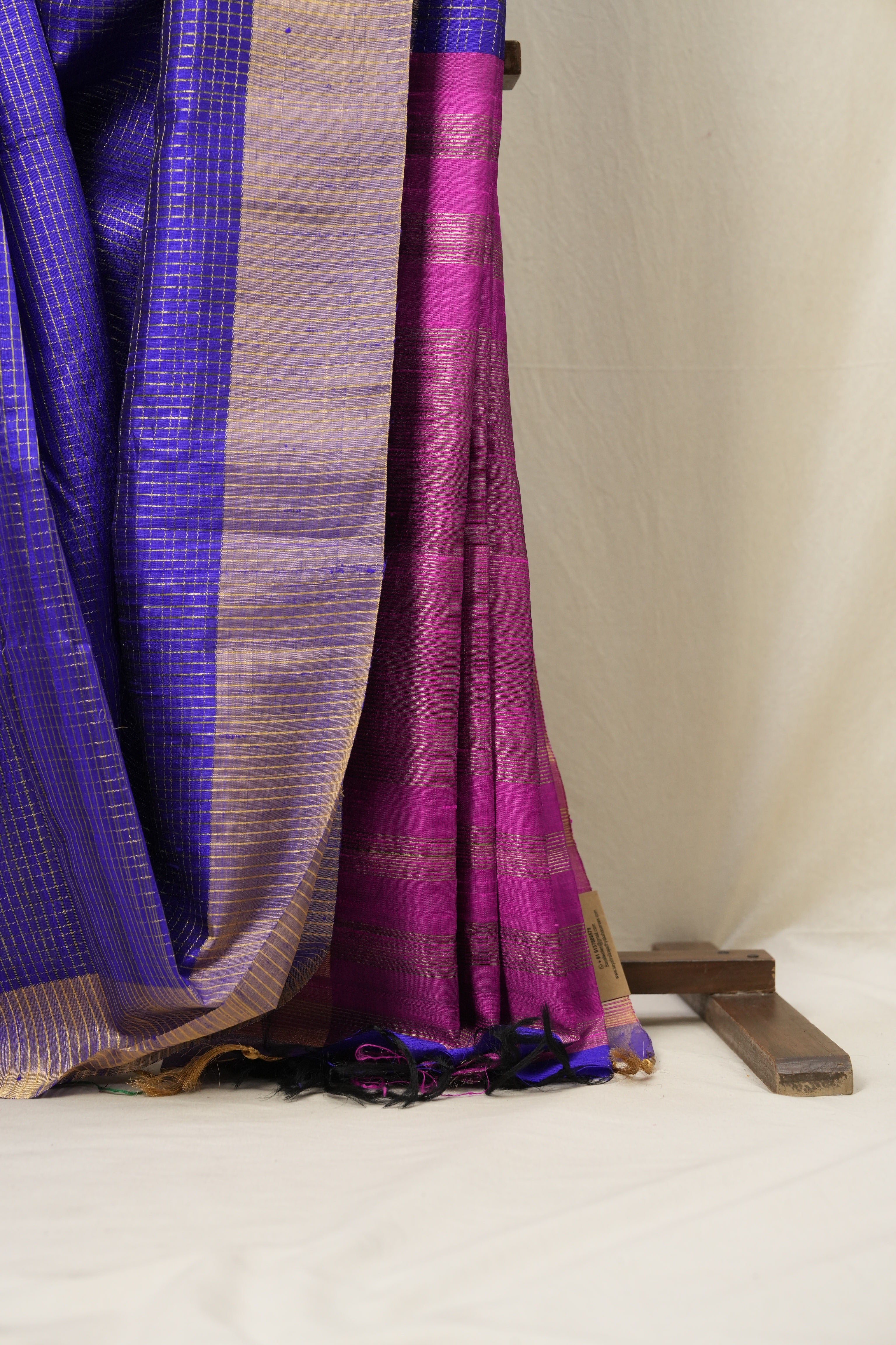 Blue Raw Silk Saree - SRBRSS813