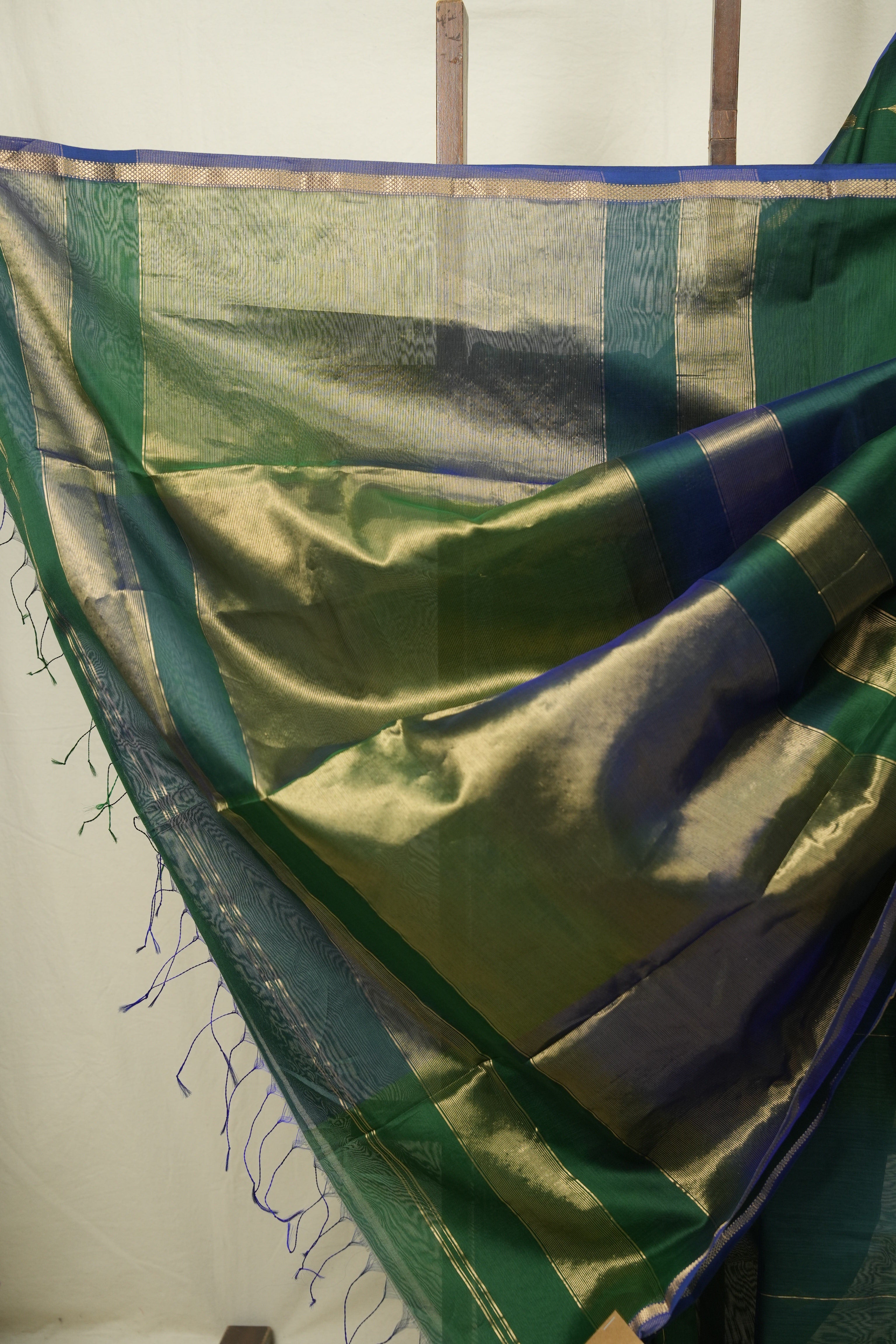 Green Maheshwari Saree - SRGMS1265