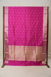 Rani Pink Banarasi Silk Saree - SRRPBSS848
