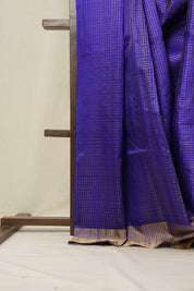 Blue Raw Silk Saree - SRBRSS813
