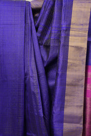Blue Raw Silk Saree - SRBRSS813