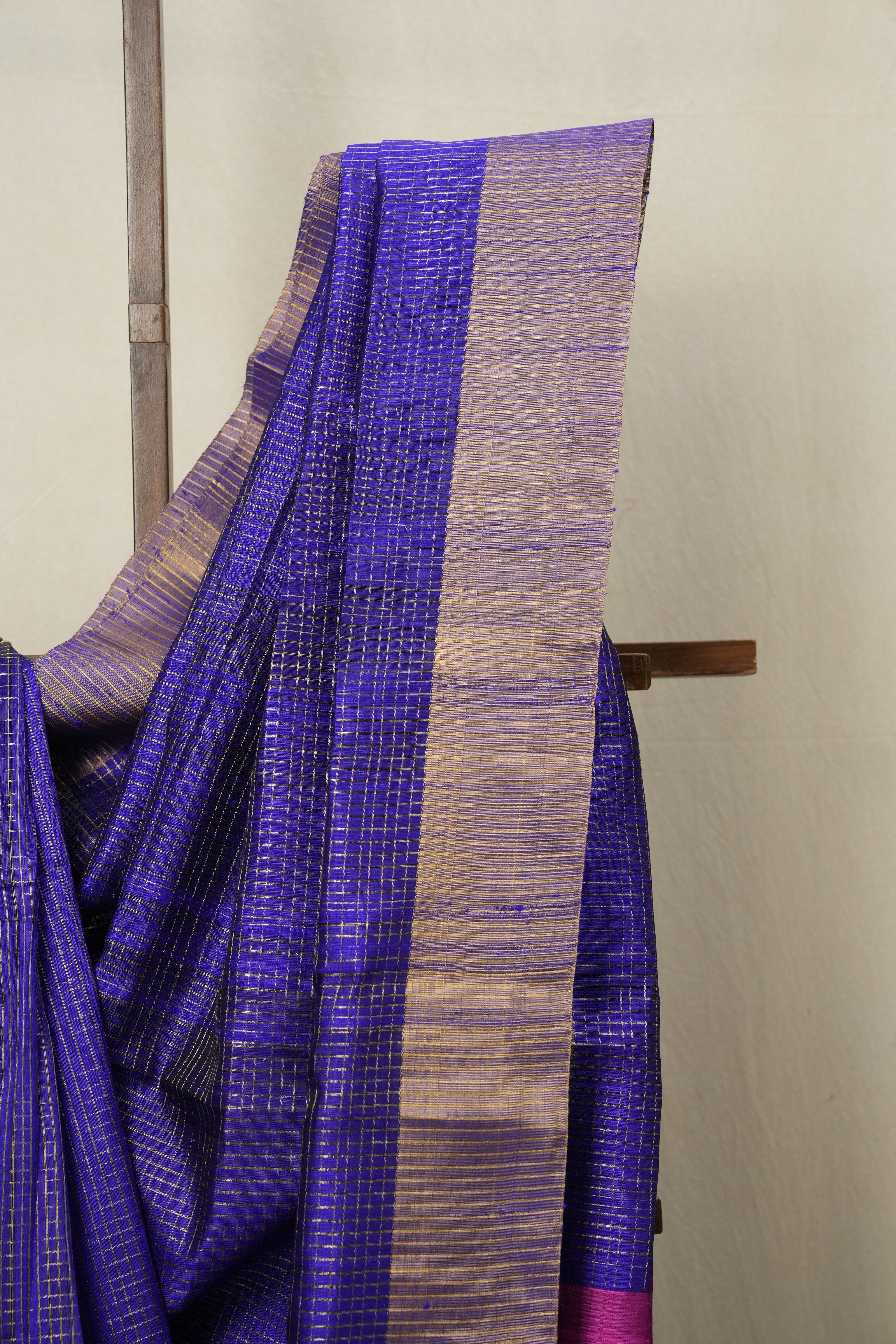 Blue Raw Silk Saree - SRBRSS813