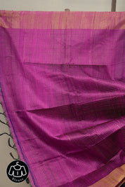 Blue Raw Silk Saree - SRBRSS813