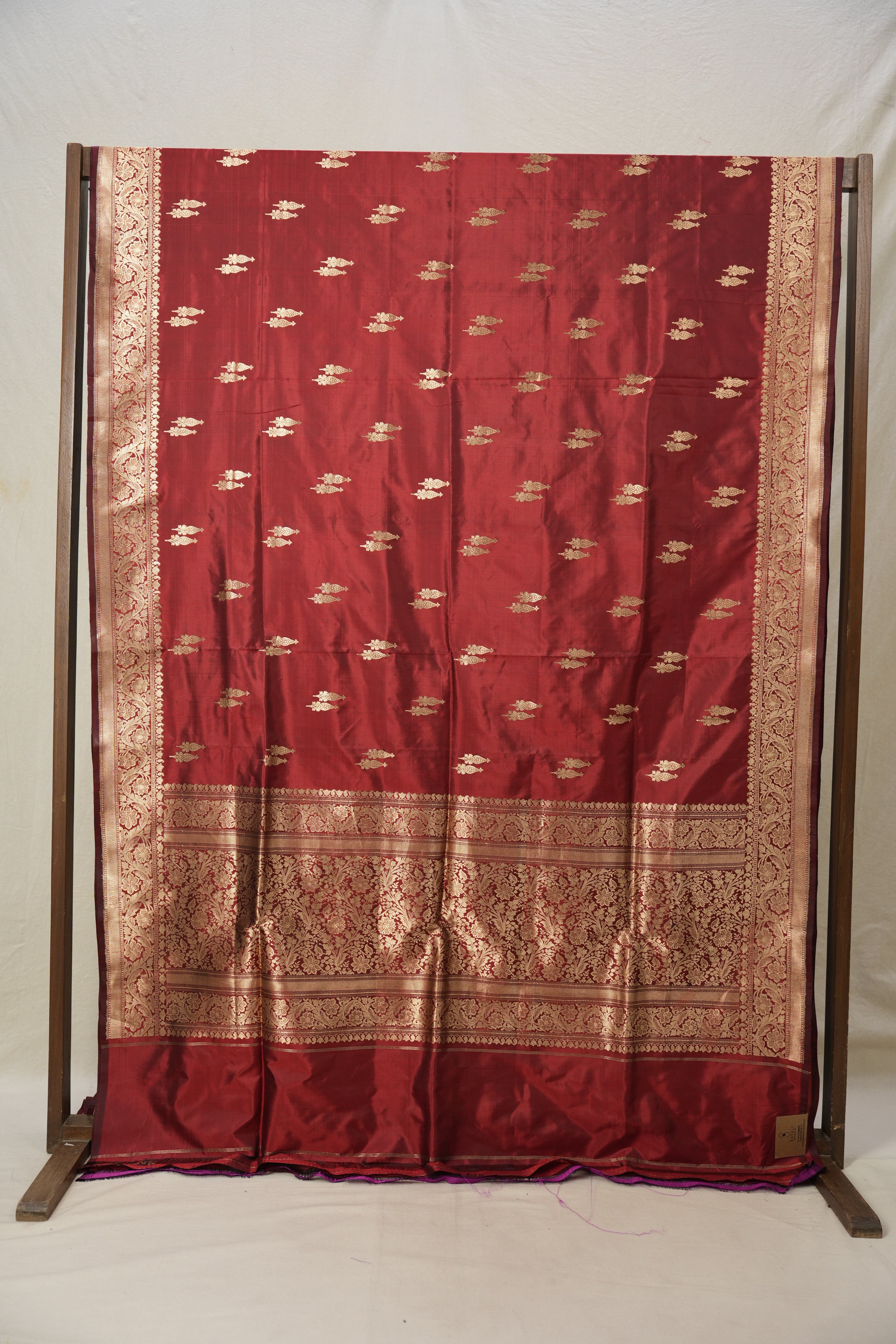 Maroon Banarasi Silk Saree - SRMBSS864