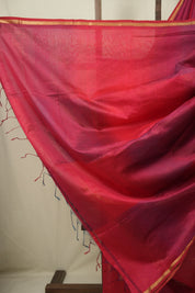 Red Maheshwari Saree - SRRMS1263