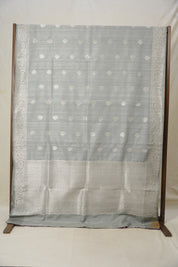 Grey Banarasi Silk Saree - SRGBSS827