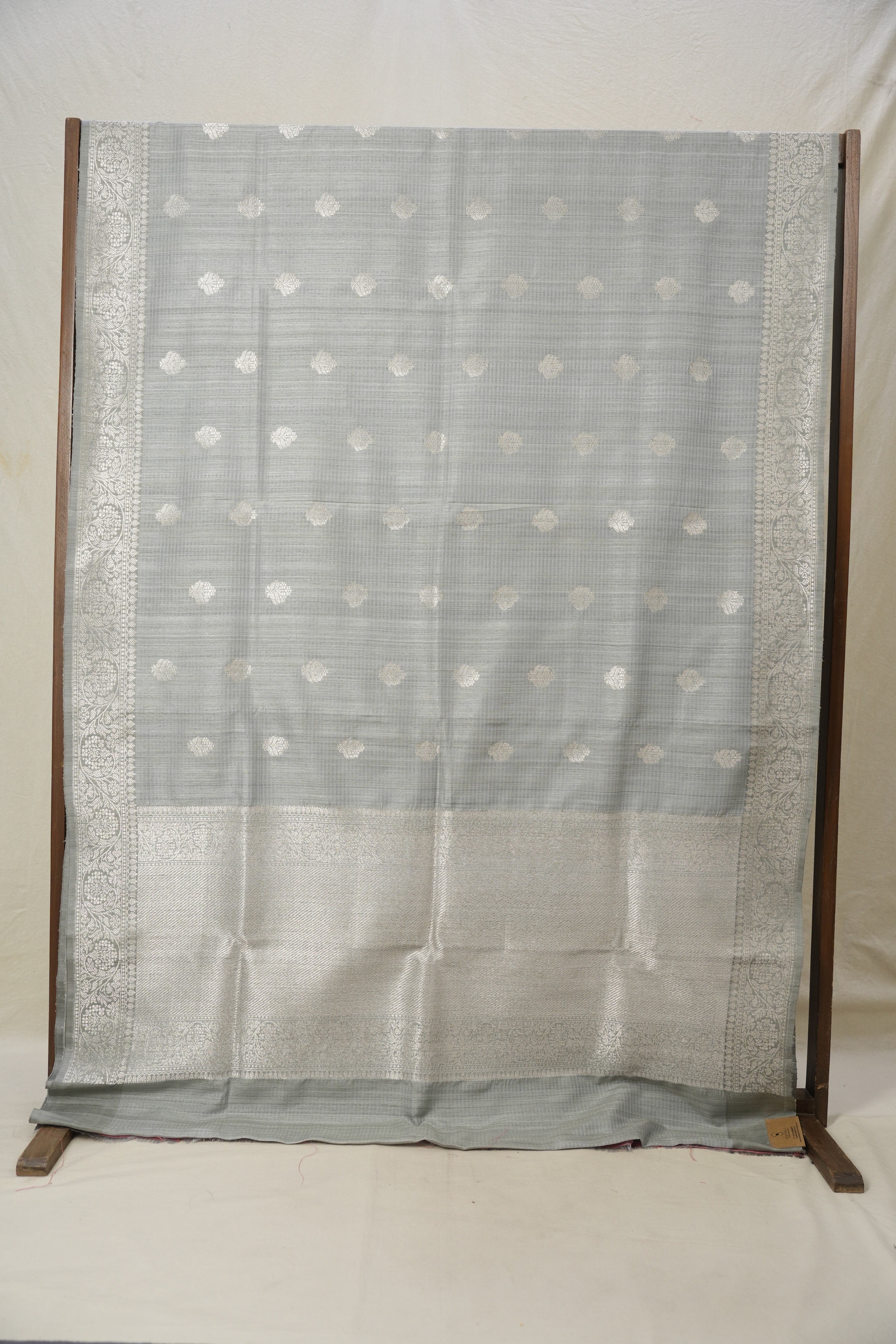Grey Banarasi Silk Saree - SRGBSS827