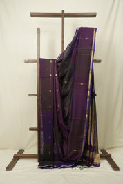 Two Tone Purple Maheshwari Saree - SRTTPMS1259
