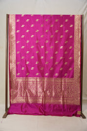 Rani Pink Banarasi Silk Saree - SRRPBSS868