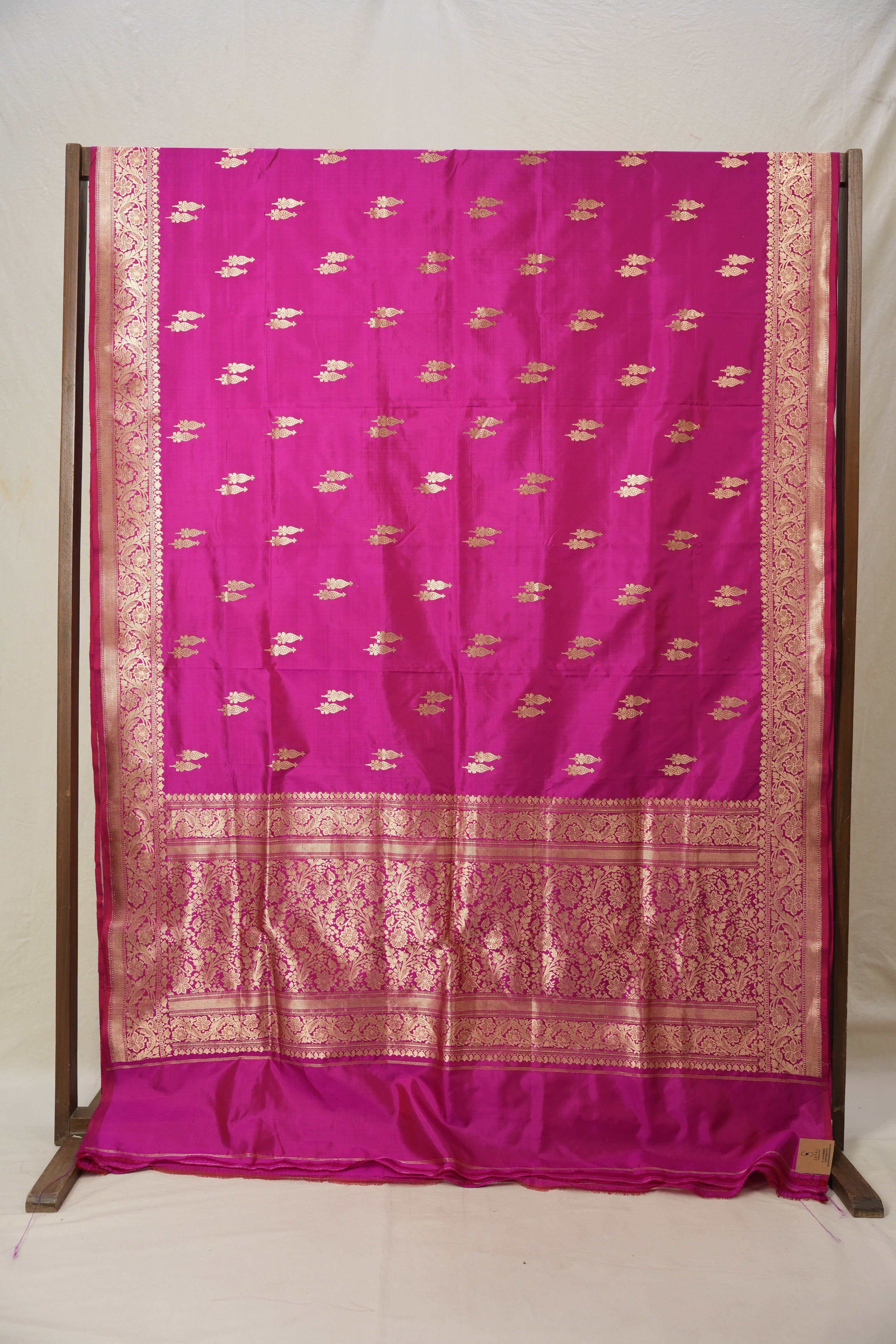 Rani Pink Banarasi Silk Saree - SRRPBSS868