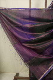 Two Tone Purple Maheshwari Saree - SRTTPMS1259