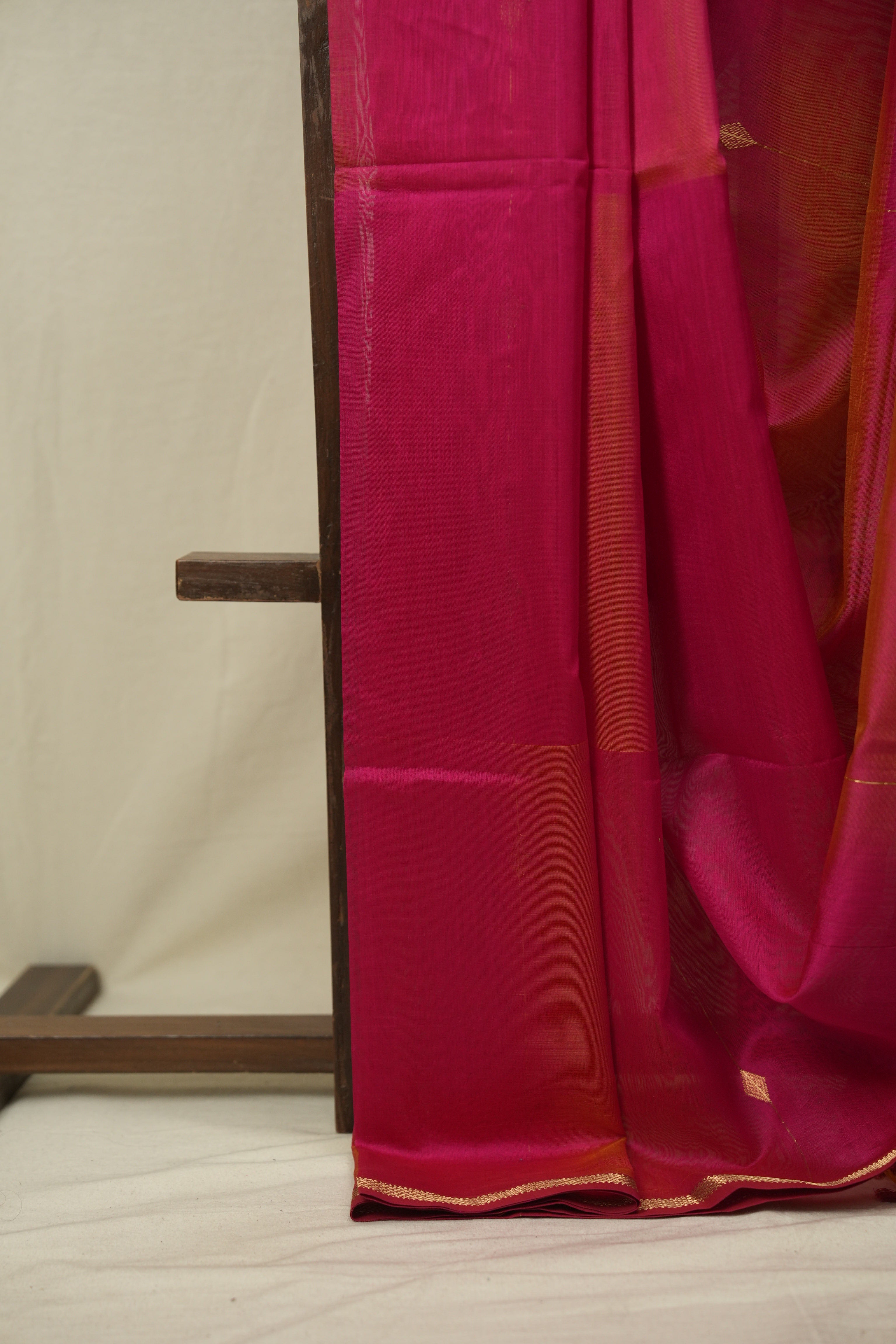 Rani Pink Maheshwari Saree - SRRPMS1260