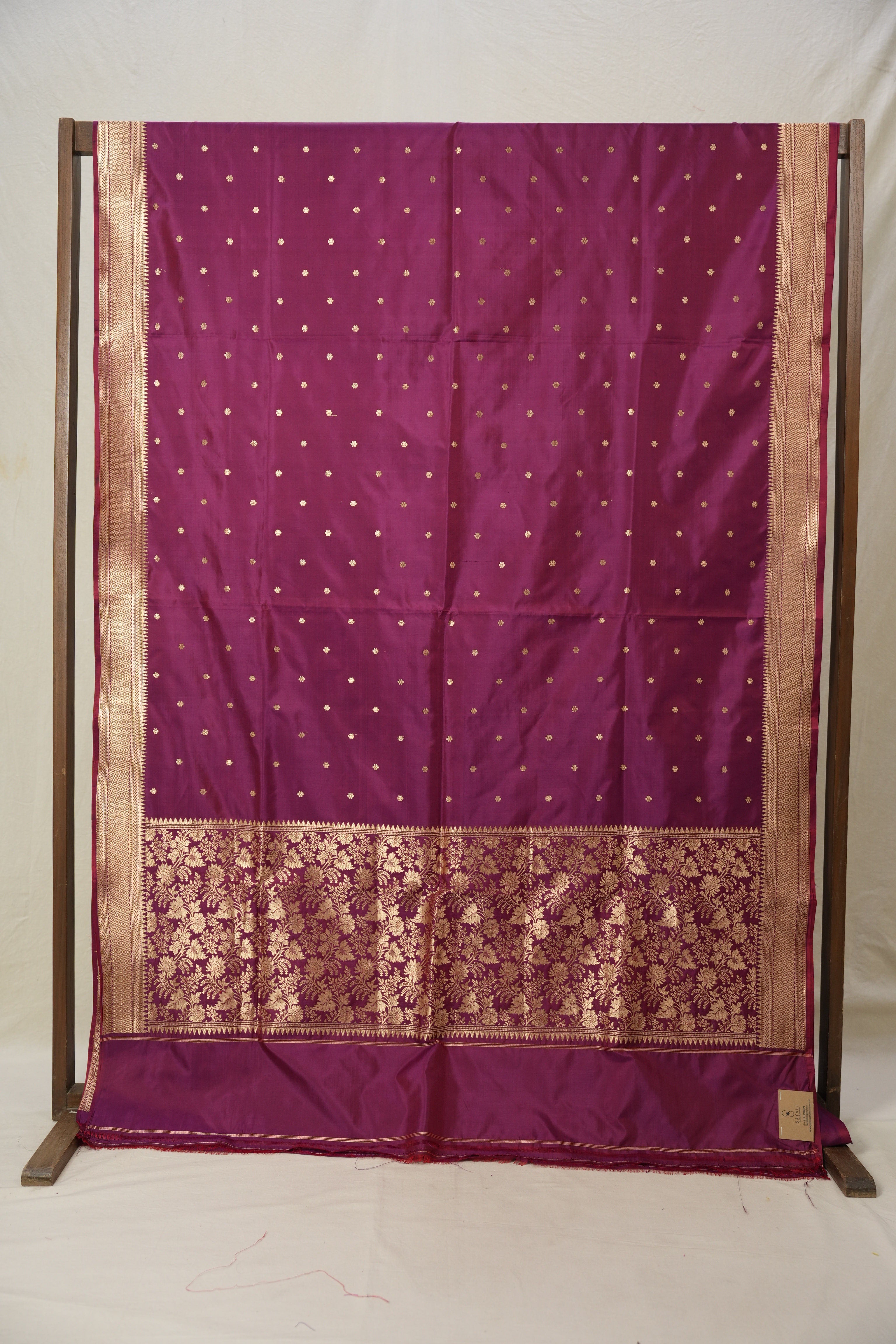 Plum Banarasi Silk Saree - SRPBSS876
