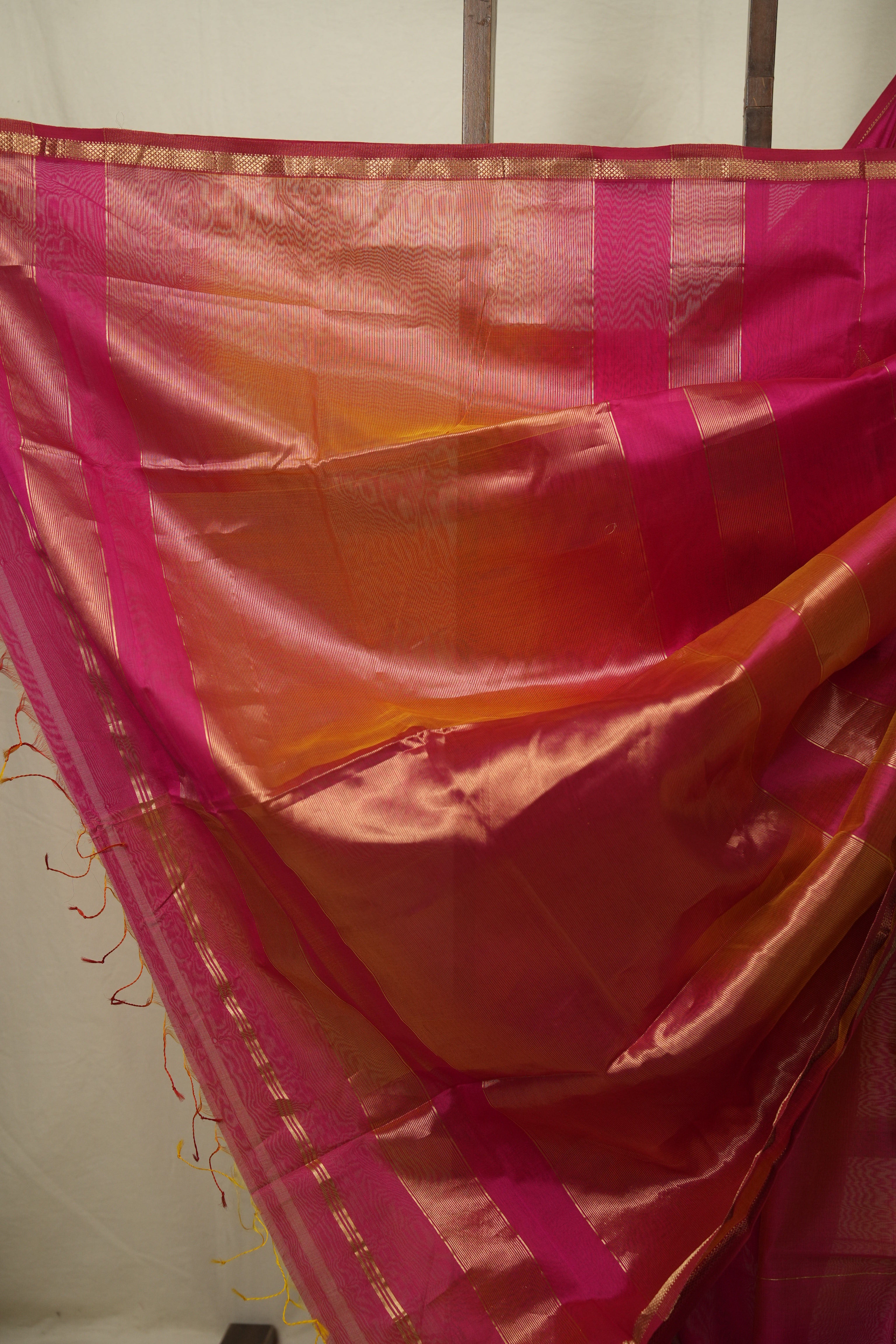 Rani Pink Maheshwari Saree - SRRPMS1260