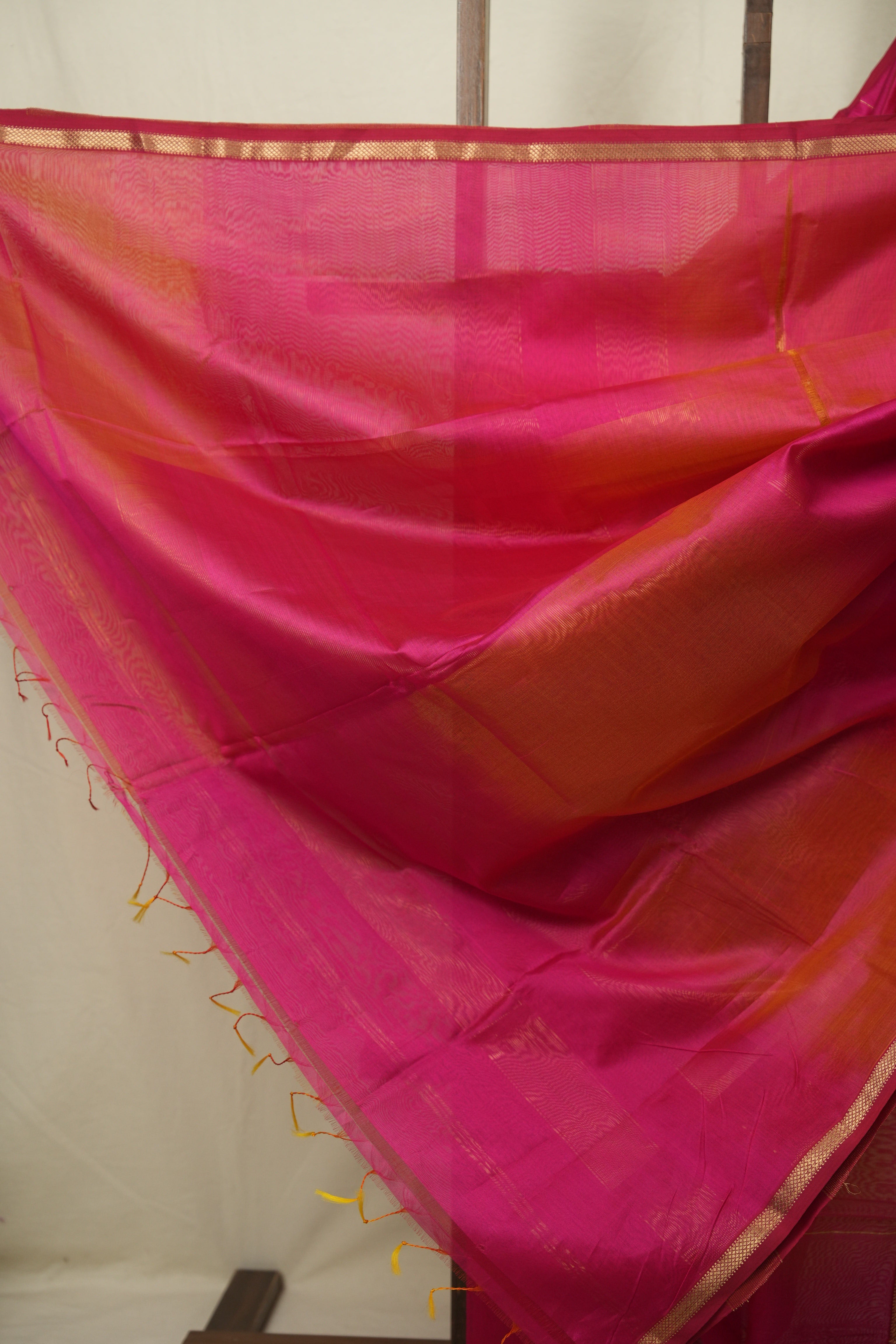 Rani Pink Maheshwari Saree - SRRPMS1260