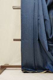Blue Raw Silk Saree - SRBRSS791