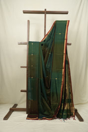 Green Maheshwari Saree - SRGMS1268