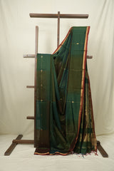 Green Maheshwari Saree - SRGMS1268